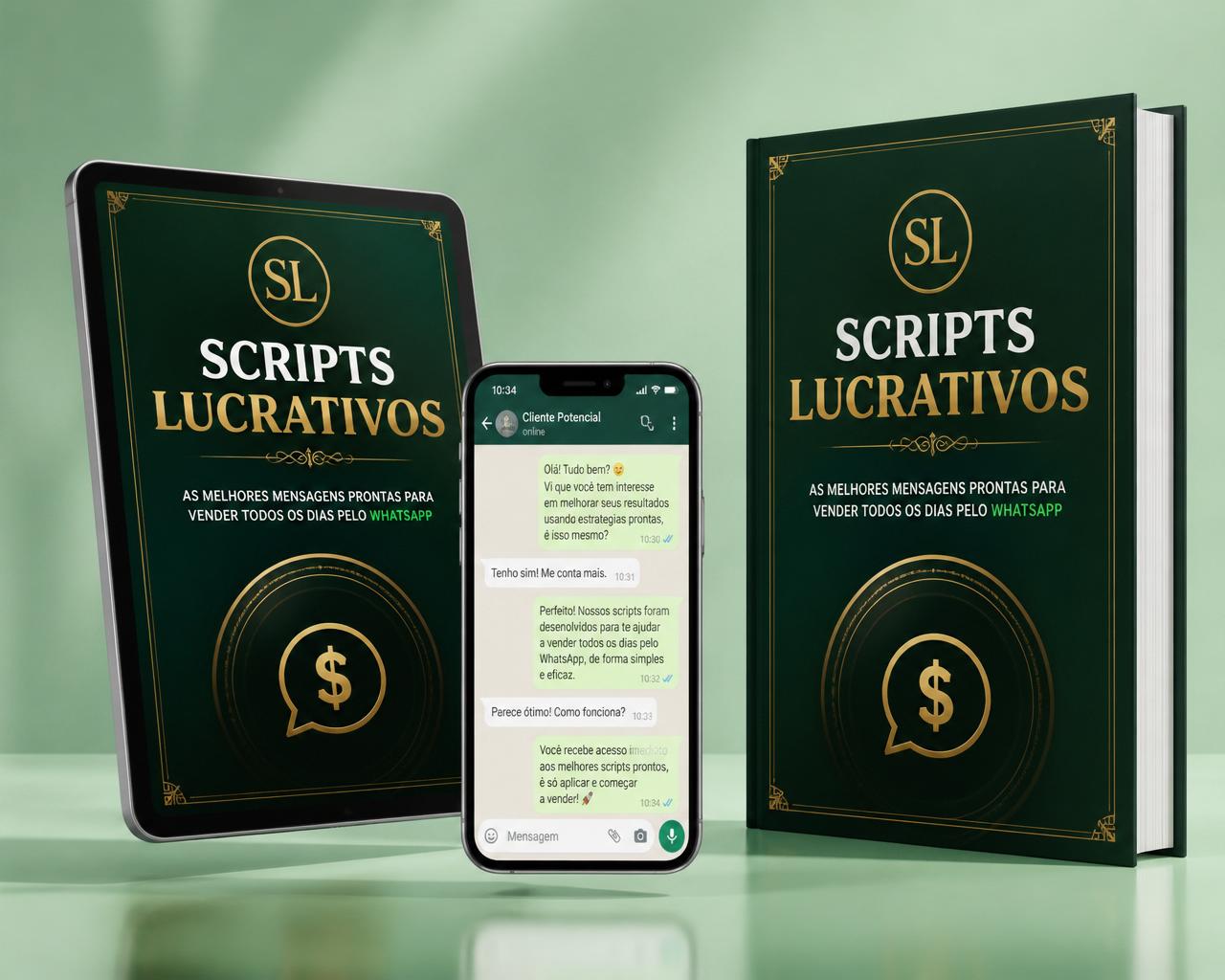 Kit Scripts Lucrativos — ebook, tablet e celular